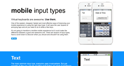 Desktop Screenshot of mobileinputtypes.com